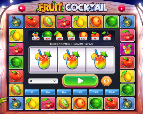 1xBet Fruit Cocktail